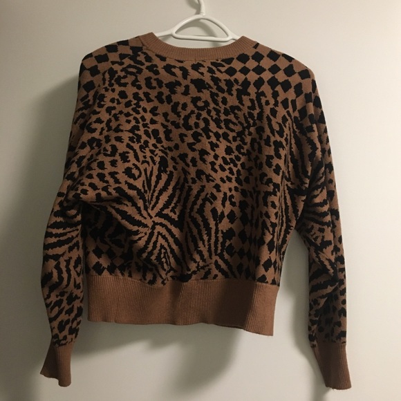 Amuse Society Animal Print Sweater - Picture 2 of 5